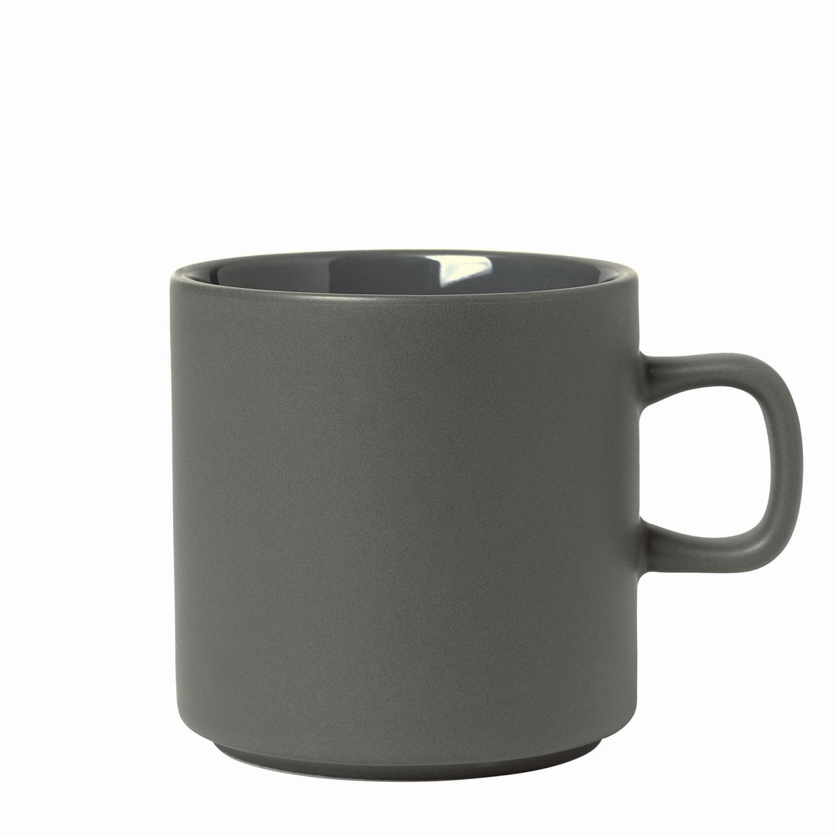blomus PILAR Stoneware Mugs 9 oz, Set of 4 – Pewter mug