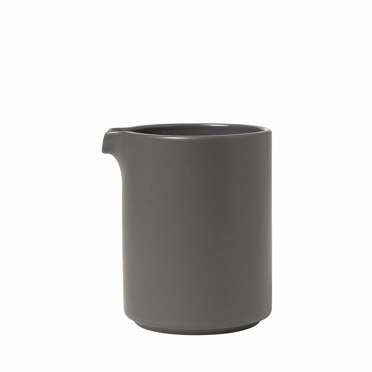 blomus PILAR Stoneware Creamer, 9 oz – Pewter creamer