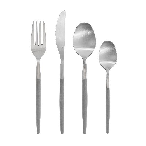 blomus Maxime Flatware Set 16 Piece Sharkskin
