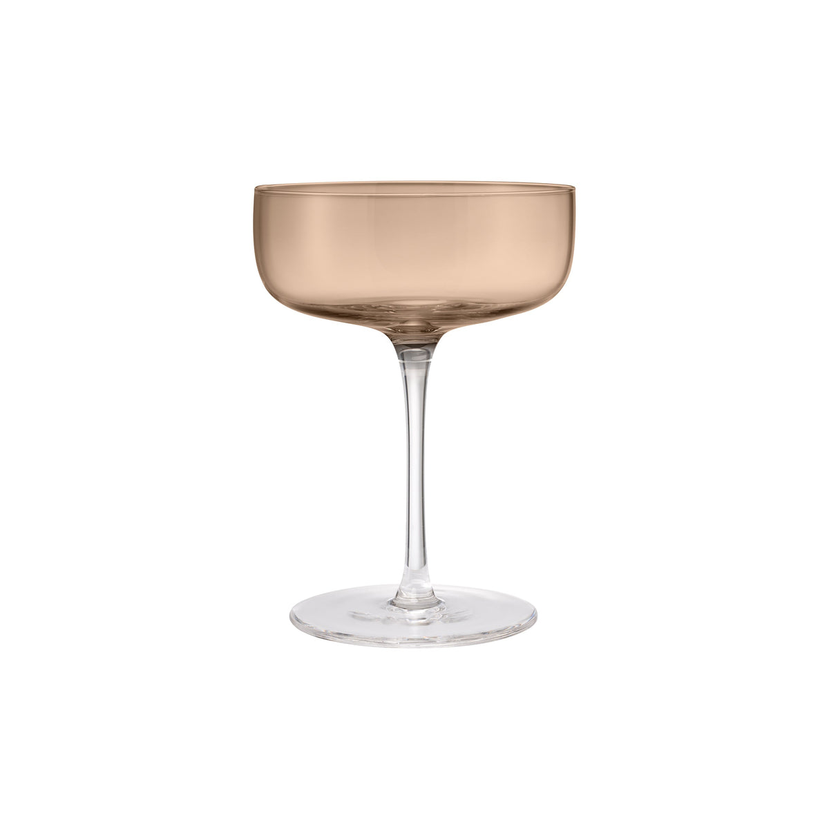 blomus FUUMI Tinted Champagne Coupes 9.5 oz, Set of 4 – Coffee champagne coupes, product photo
