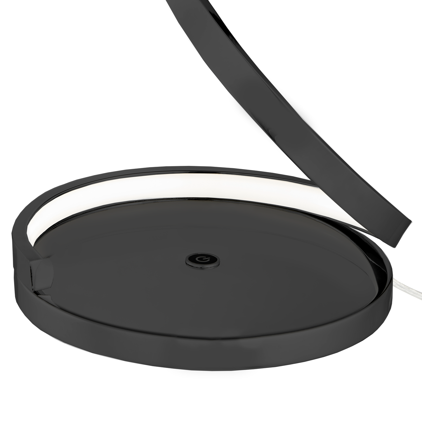 Modern Spiral LED Table Lamp Black by Finesse Decor TL-0053-B