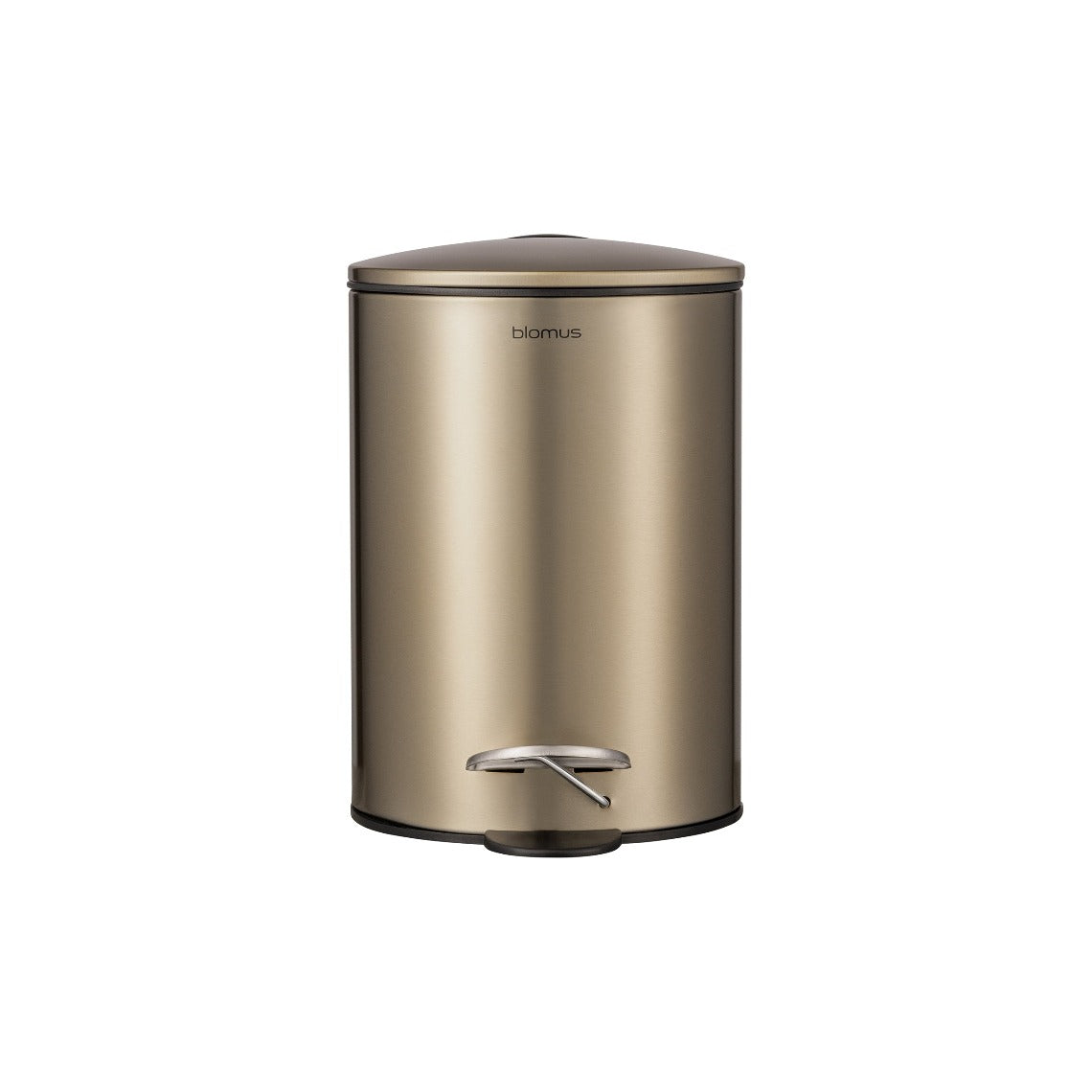 blomus Tubo Pedal Bin Wastepaper Basket Metallic Burnt Metal