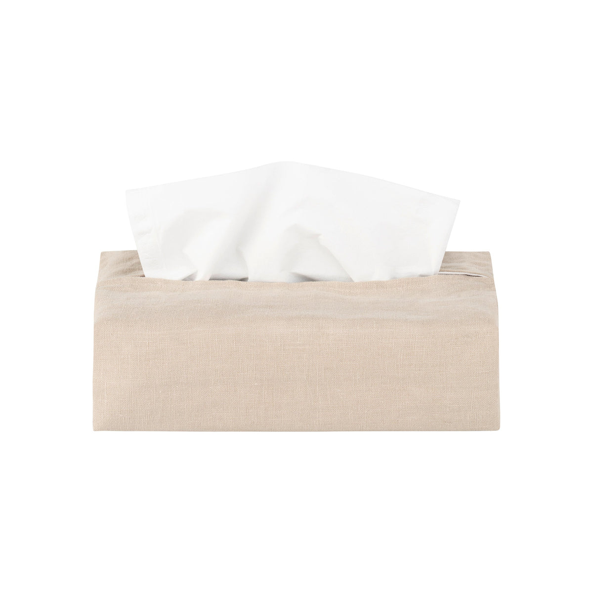 blomus TISU Linen Tissue Box Cover, Rectangular – Moonbeam tissue box cover, product photo