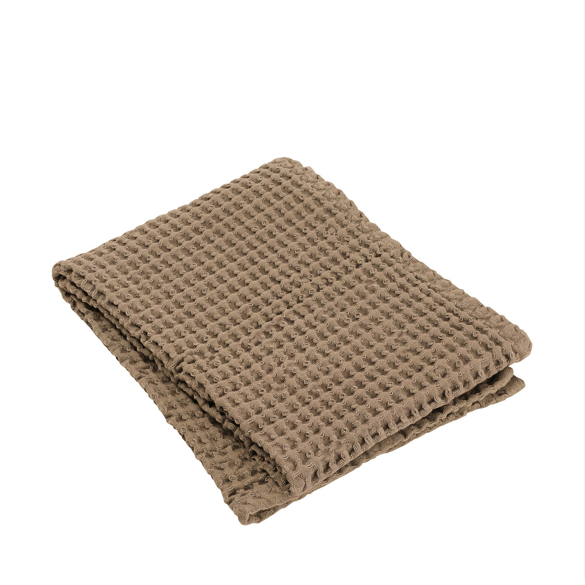 blomus CARO Waffle Weave Cotton Hand Towel XL – Tan XL hand towel, product photo