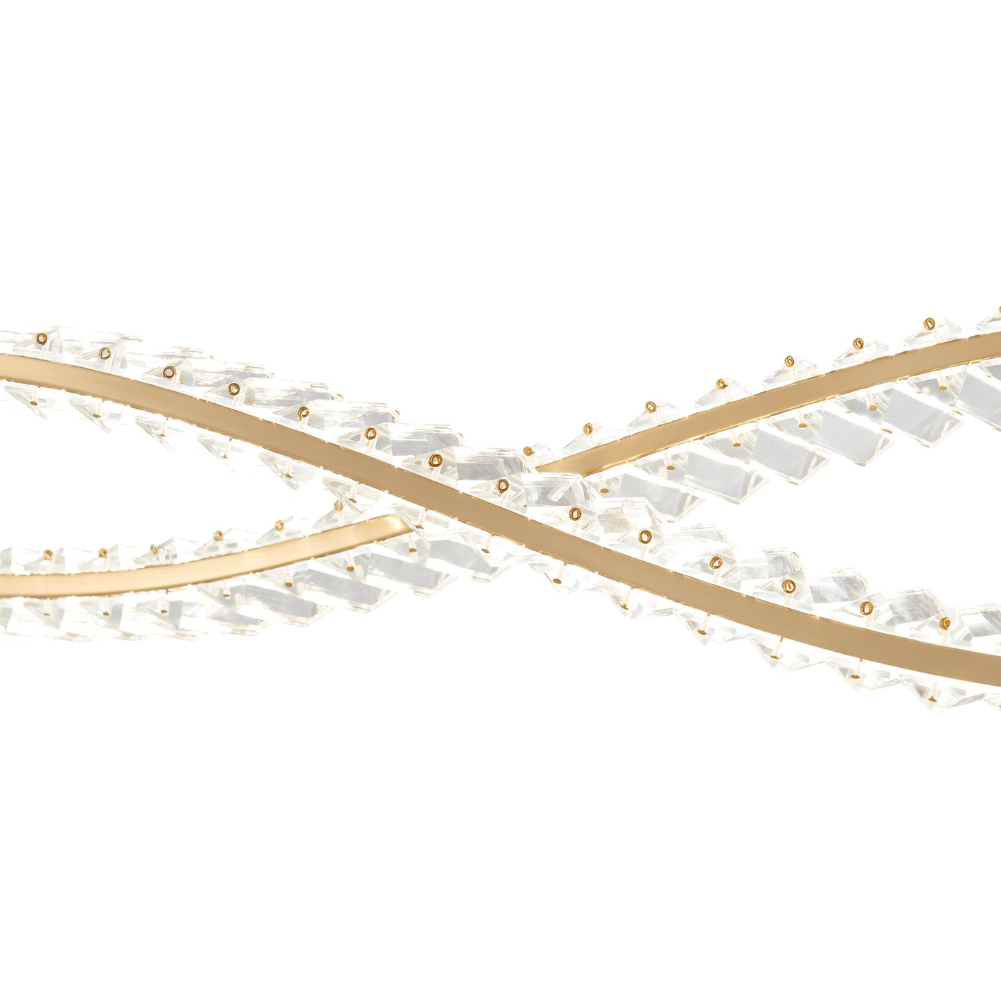 Charlotte Chandelier Brushed Gold by Finesse Decor CH-55200-G