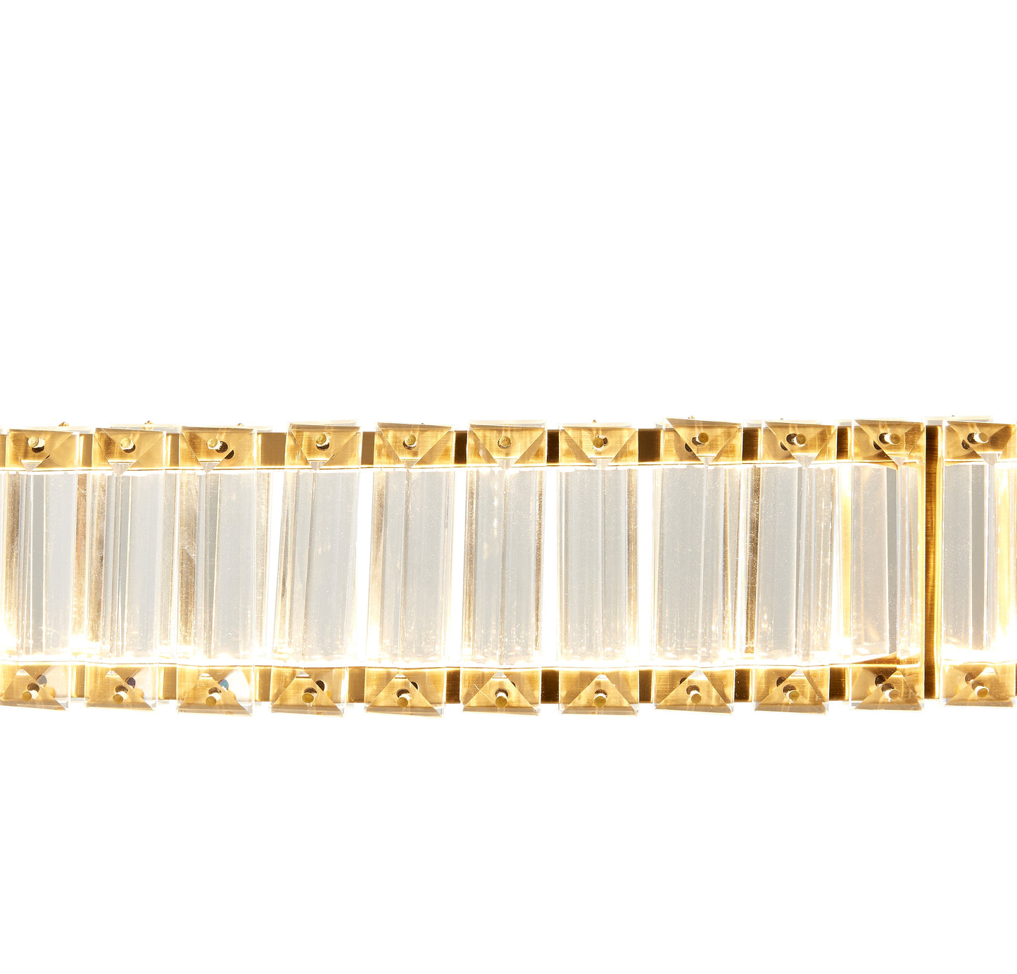 Alexandria Crystal Chandelier Brushed Gold by Finesse Decor CH-55201-G