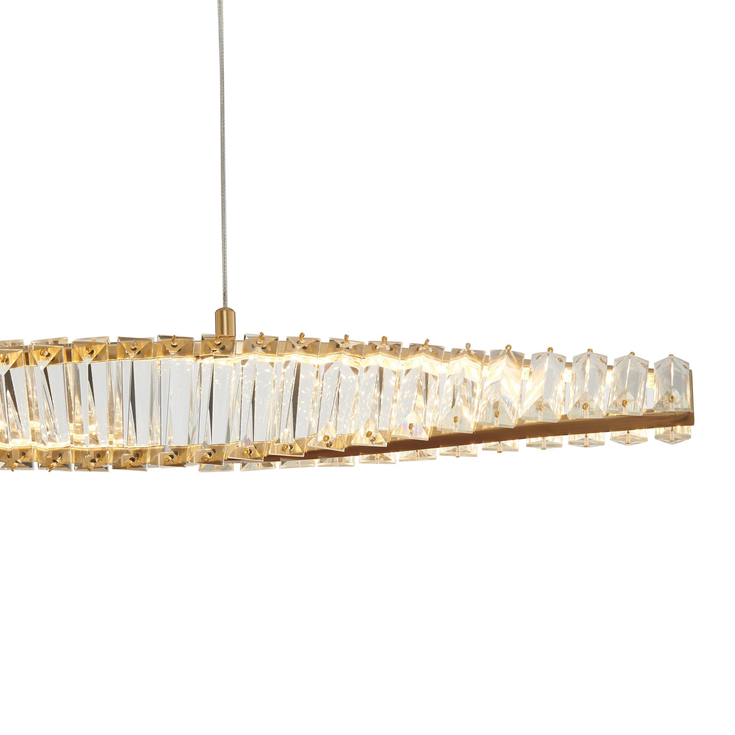Towson Chandelier Brushed Gold by Finesse Decor CH-55203-G