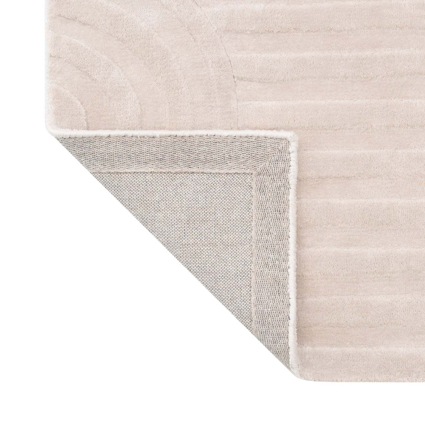Uzu Viscose Area Rug Beige Blomus 67021