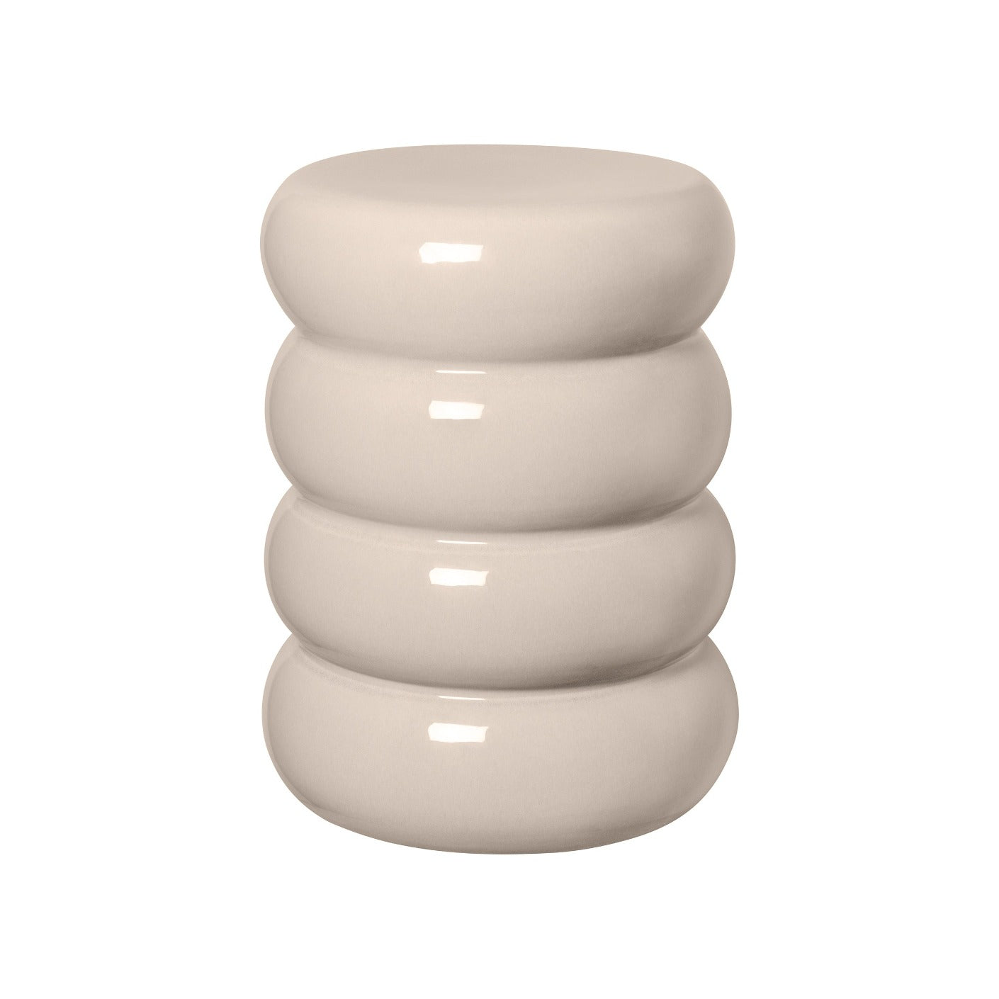 blomus Toru Round Ceramic Side Table Elephant Skin