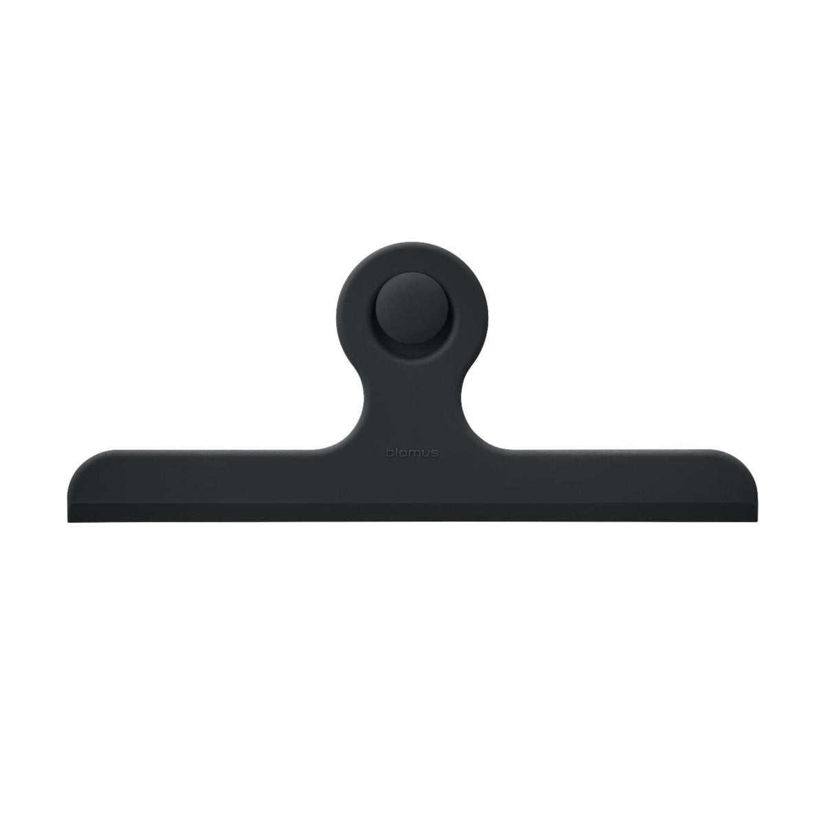 blomus KAPI Silicone Shower Squeegee with Suction Hook – Black shower squeegee, product photo