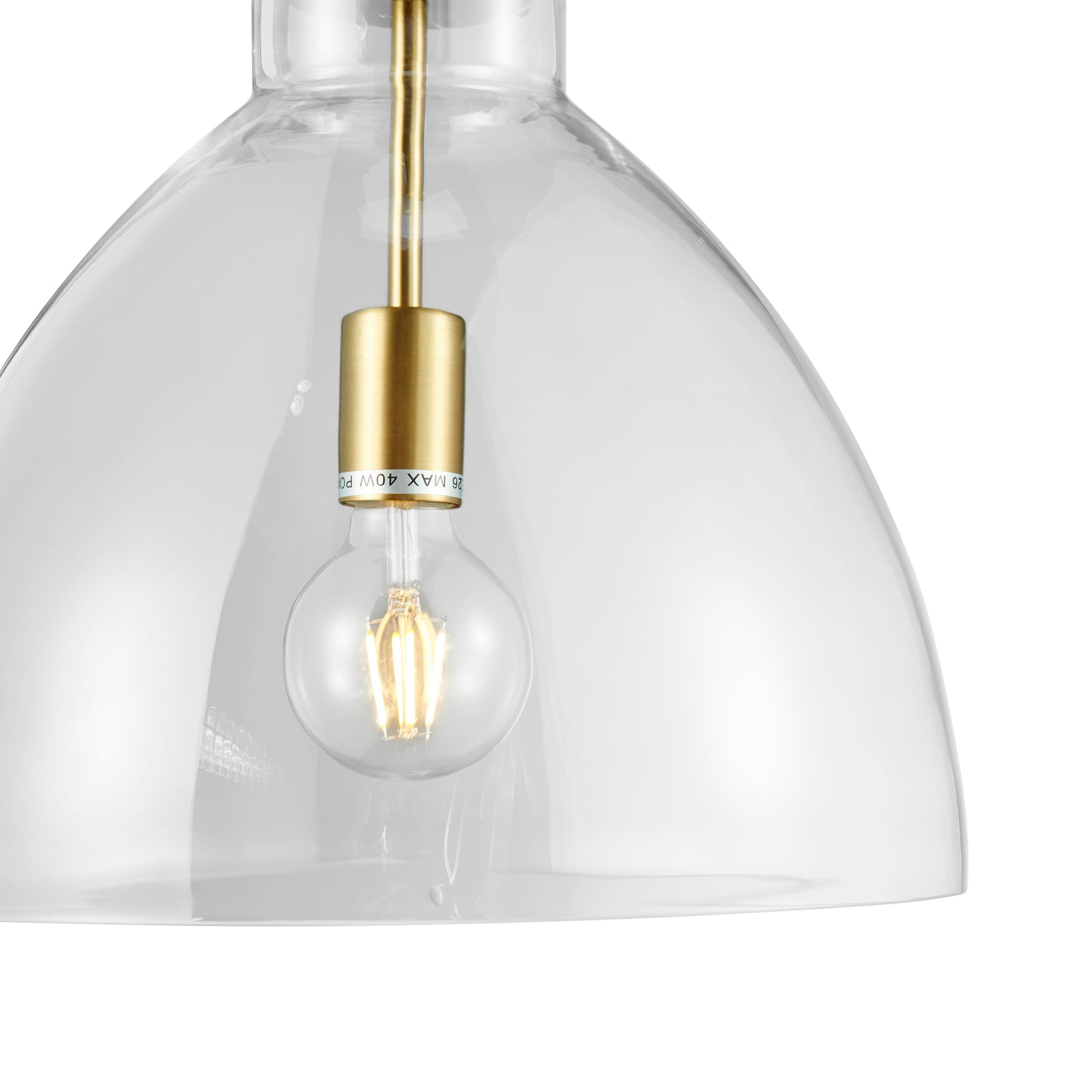 Cronus Crystal LED 1 Light Pendant Gold by Finesse Decor PL-500-13