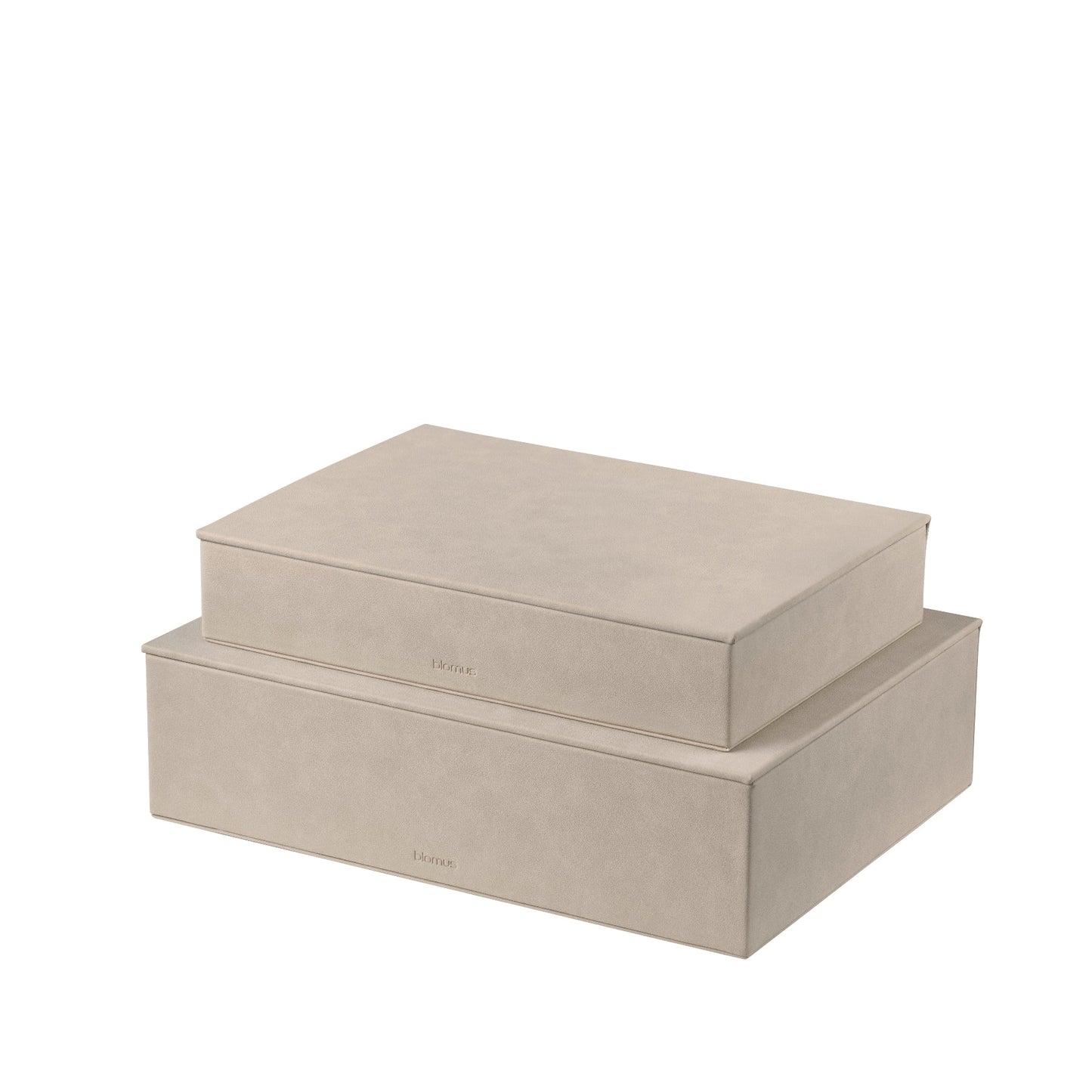 Sahla Faux Suede Storage Boxes Set Of 2 Blomus 68328