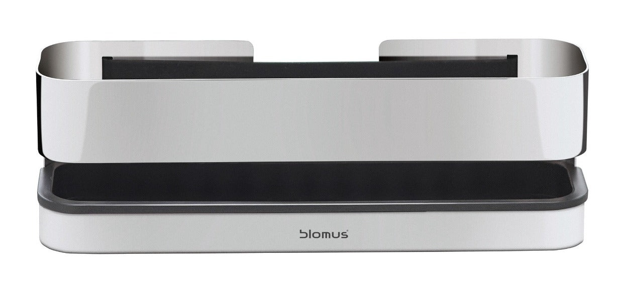 Modern Stainless Steel Shower Shelf Small Polished Blomus 68955