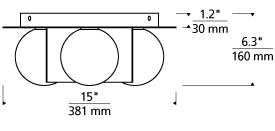 Visual Comfort Orbel Ceiling Light