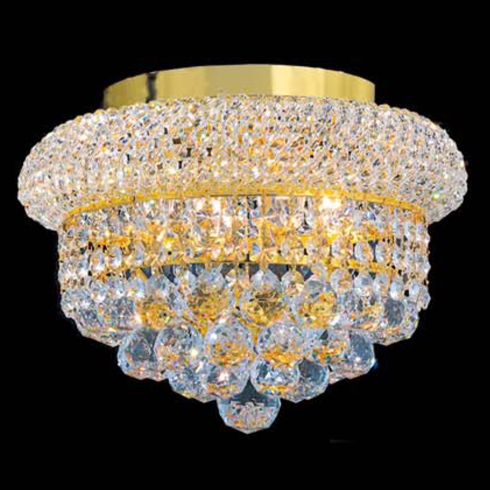Empire Flushmount 4-Light in Chrome 7112CH by StarFire Crystal