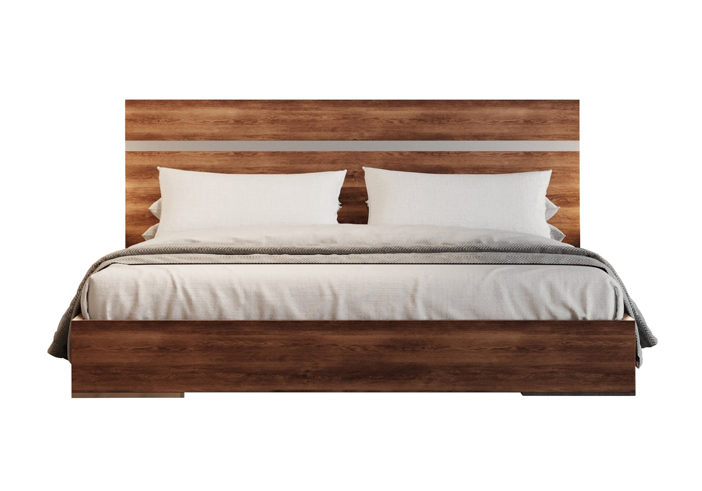 Nova Domus Lorenzo Italian Modern Light Oak Bed