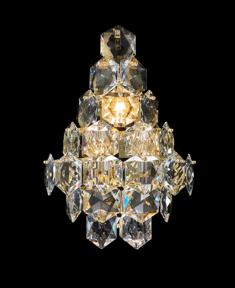 Glacier Wall Sconce 4-Light in Gold 7808WSGD by StarFire Crystal
