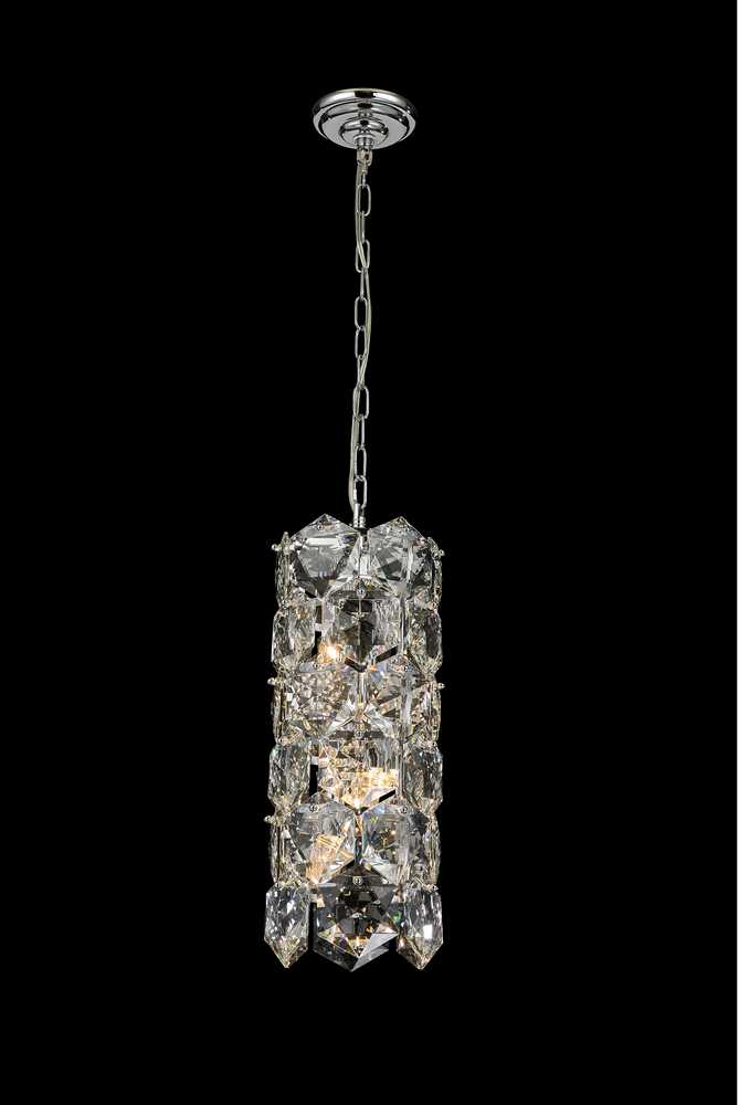 Glacier Pendant 4-Light in Chrome 7819CH by StarFire Crystal