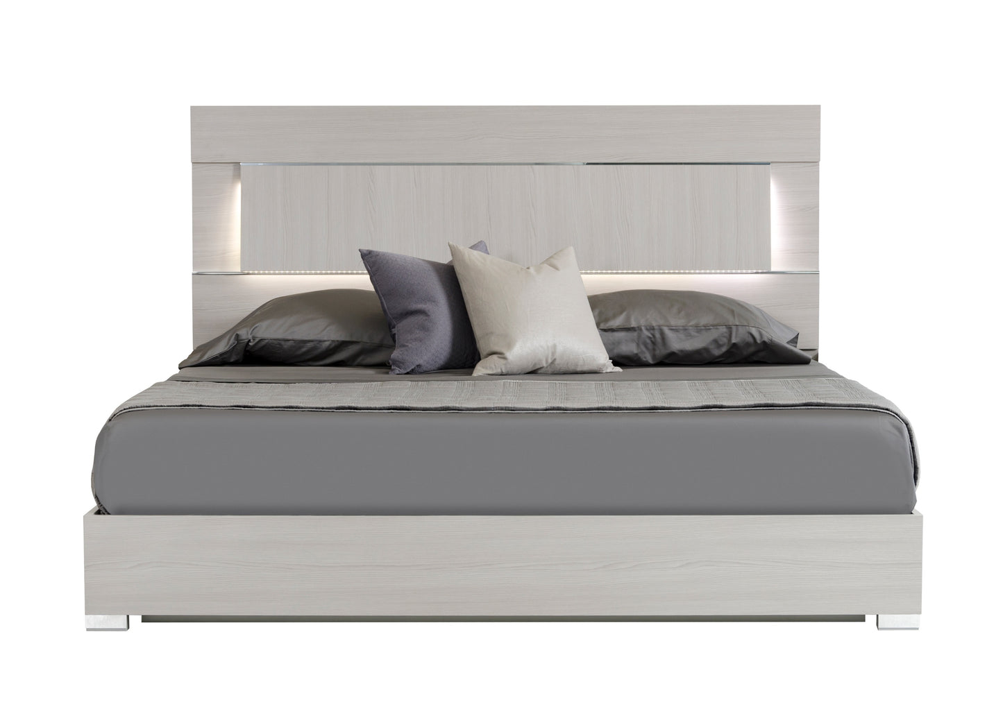 Modrest Ethan Italian Modern Grey Bed