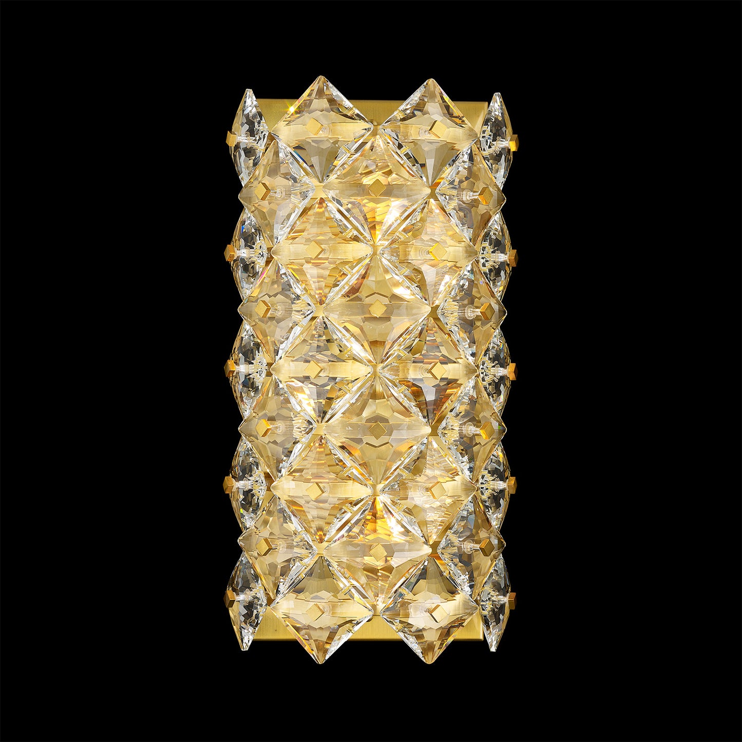 The Crown Wall sconce 5-Light in Antique Brass 7905WSAB by StarFire Crystal