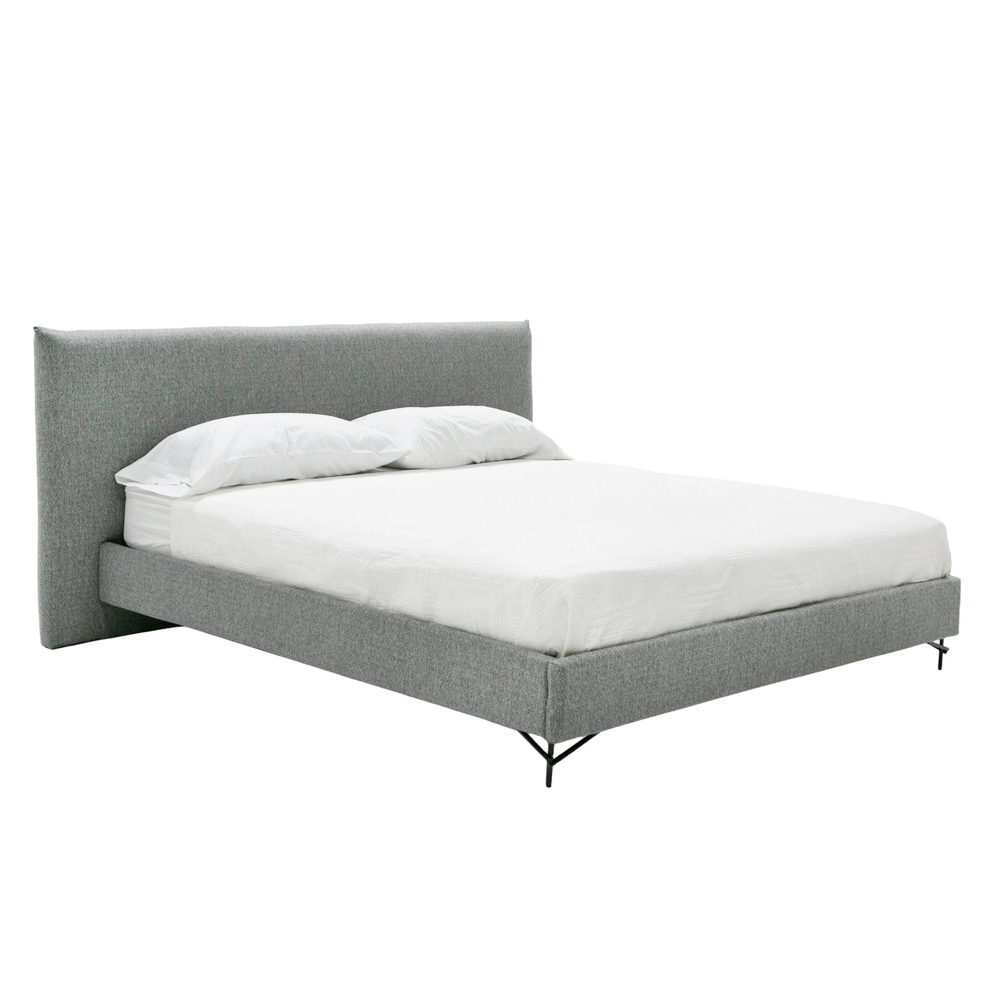 Nova Domus Aria Italian Modern Grey Fabric Bed