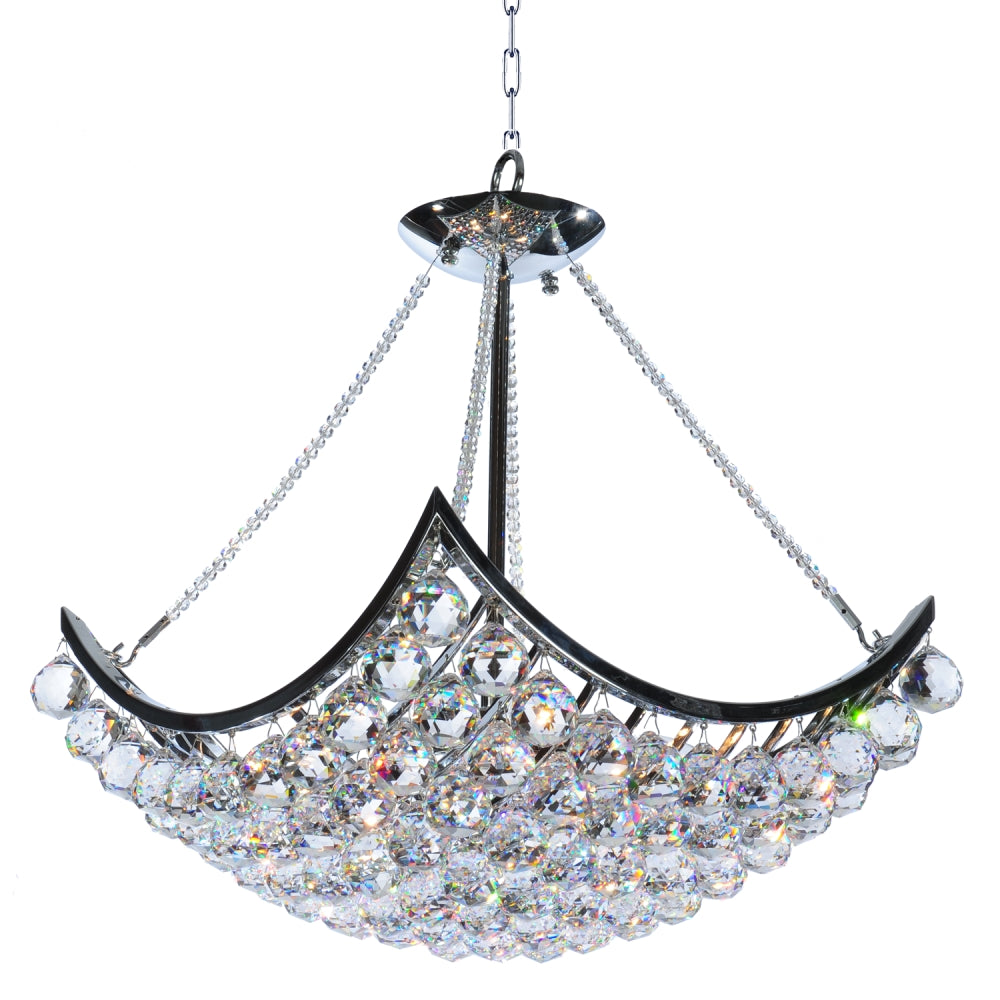 Crystal Ball Chandelier 6-Light in Chrome 8018CH by StarFire Crystal