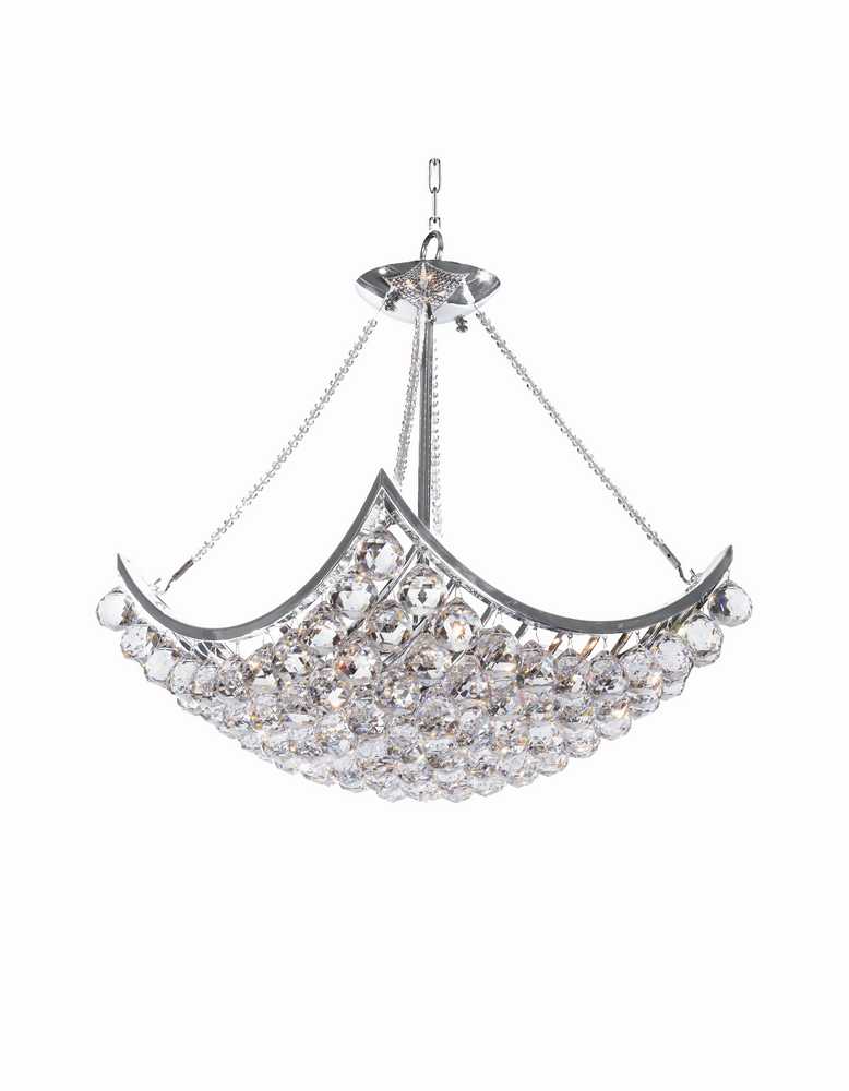 Crystal Ball Chandelier 6-Light in Chrome 8020CH by StarFire Crystal