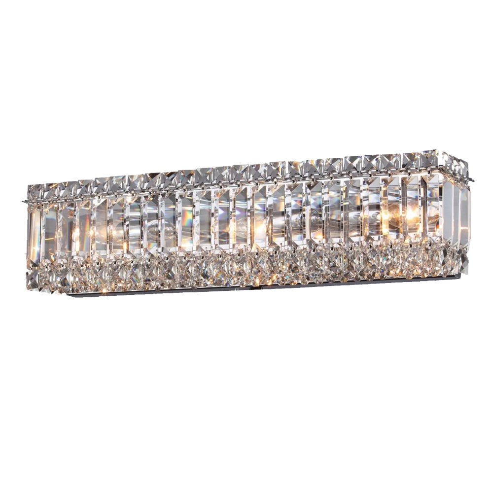 Avant-Garde Wall Sconce 4-Light in Chrome 8132WSCH by StarFire Crystal