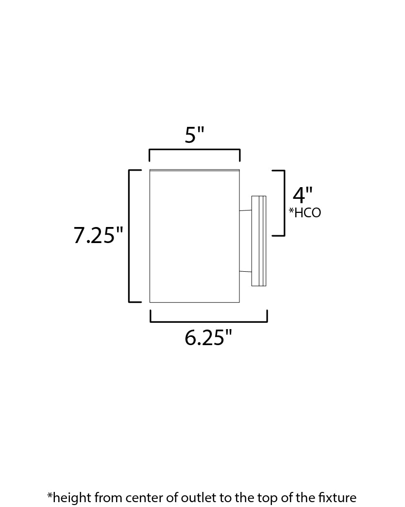 Outpost 7.25"H LED Outdoor Wall Sconce Brushed Aluminum by Maxim Lighting