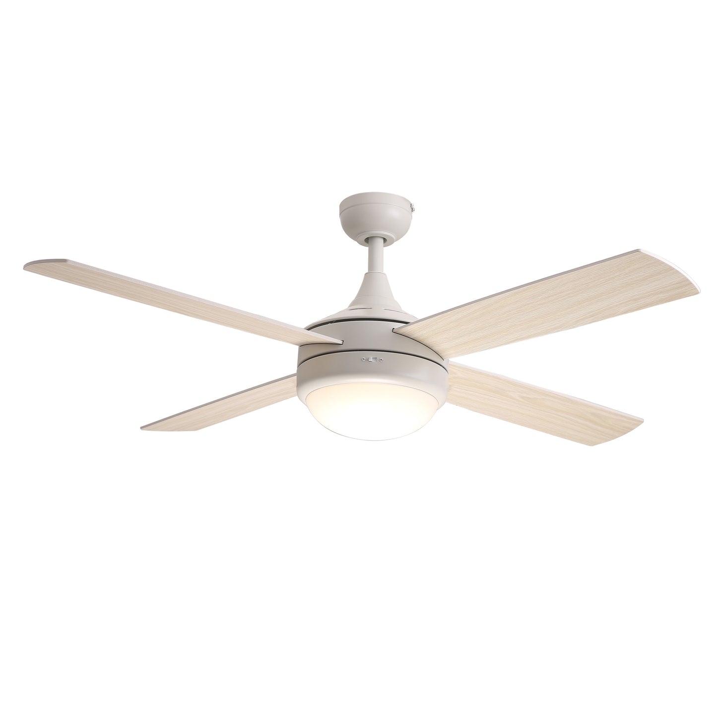 Quattro 52" 4-Blade Fan w LED Matte White by Maxim Lighting