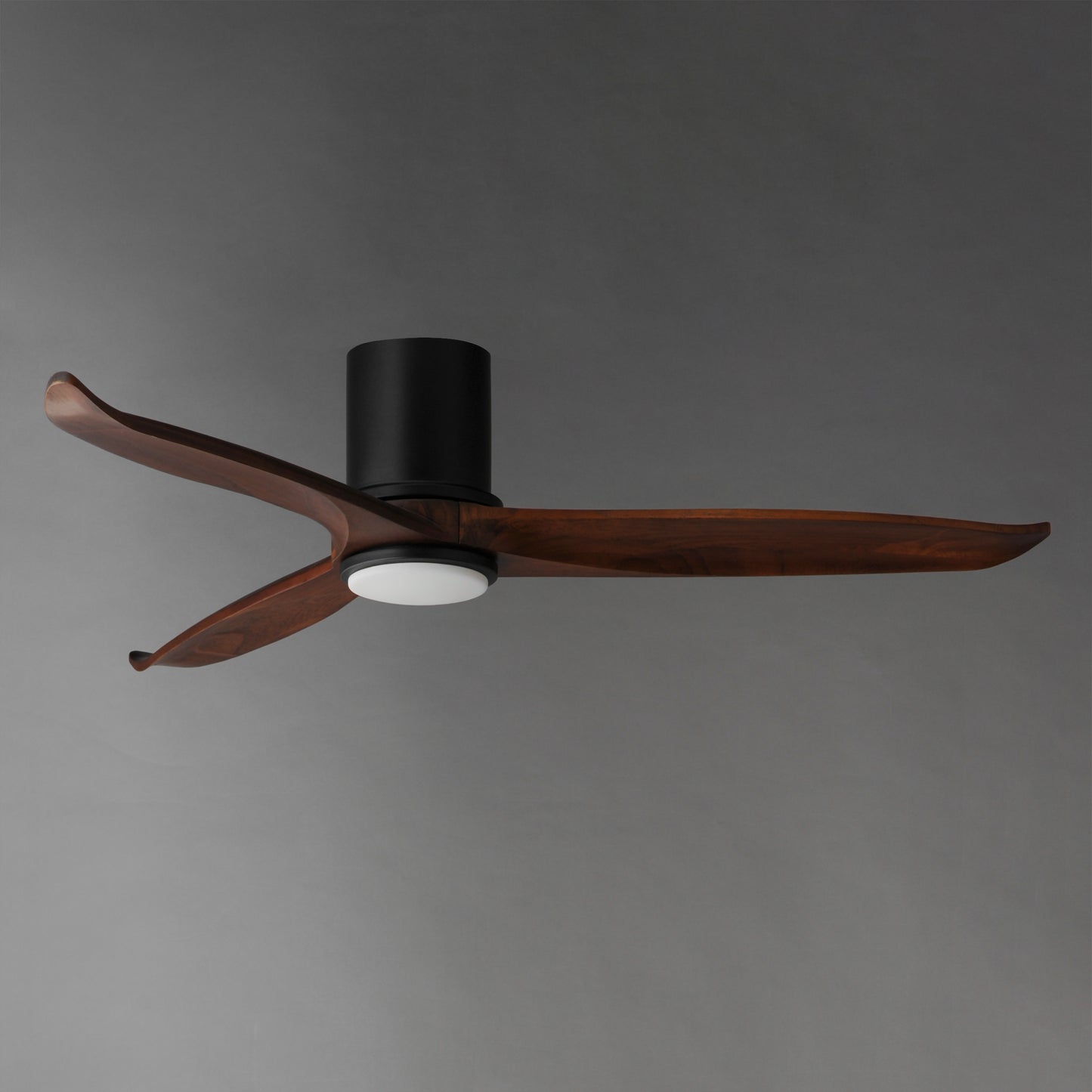 Woodwind 52" Solid Wood Blade Hugger Fan w LED Black by Maxim Lighting