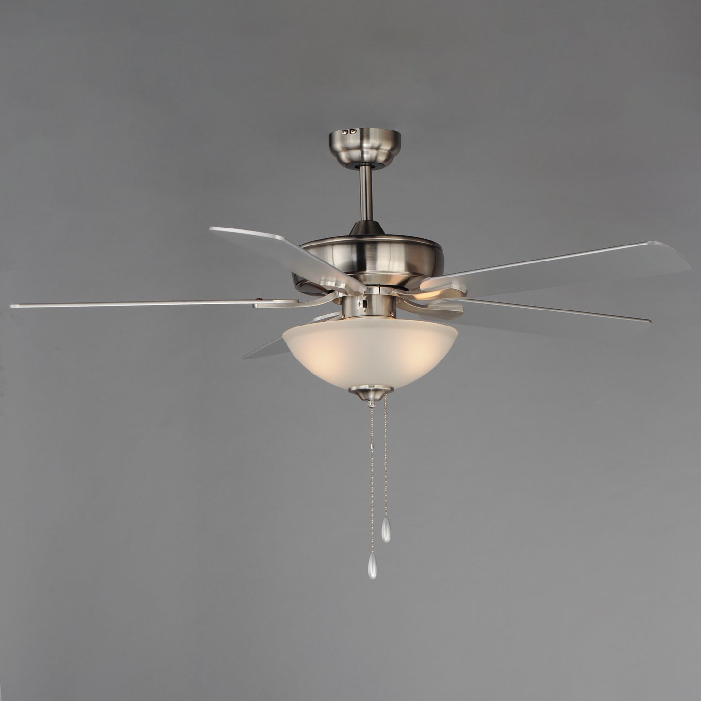Super-Max 52" Ceiling Fan with 2-Light Kit Satin Nickel by Maxim Lighting