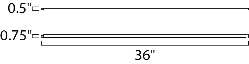 CounterMax 24V Slim 36" LED Under Cabinet Brushed Aluminum by Maxim Lighting