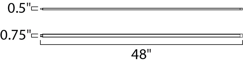 CounterMax 24V Slim 48" LED Under Cabinet Brushed Aluminum by Maxim Lighting