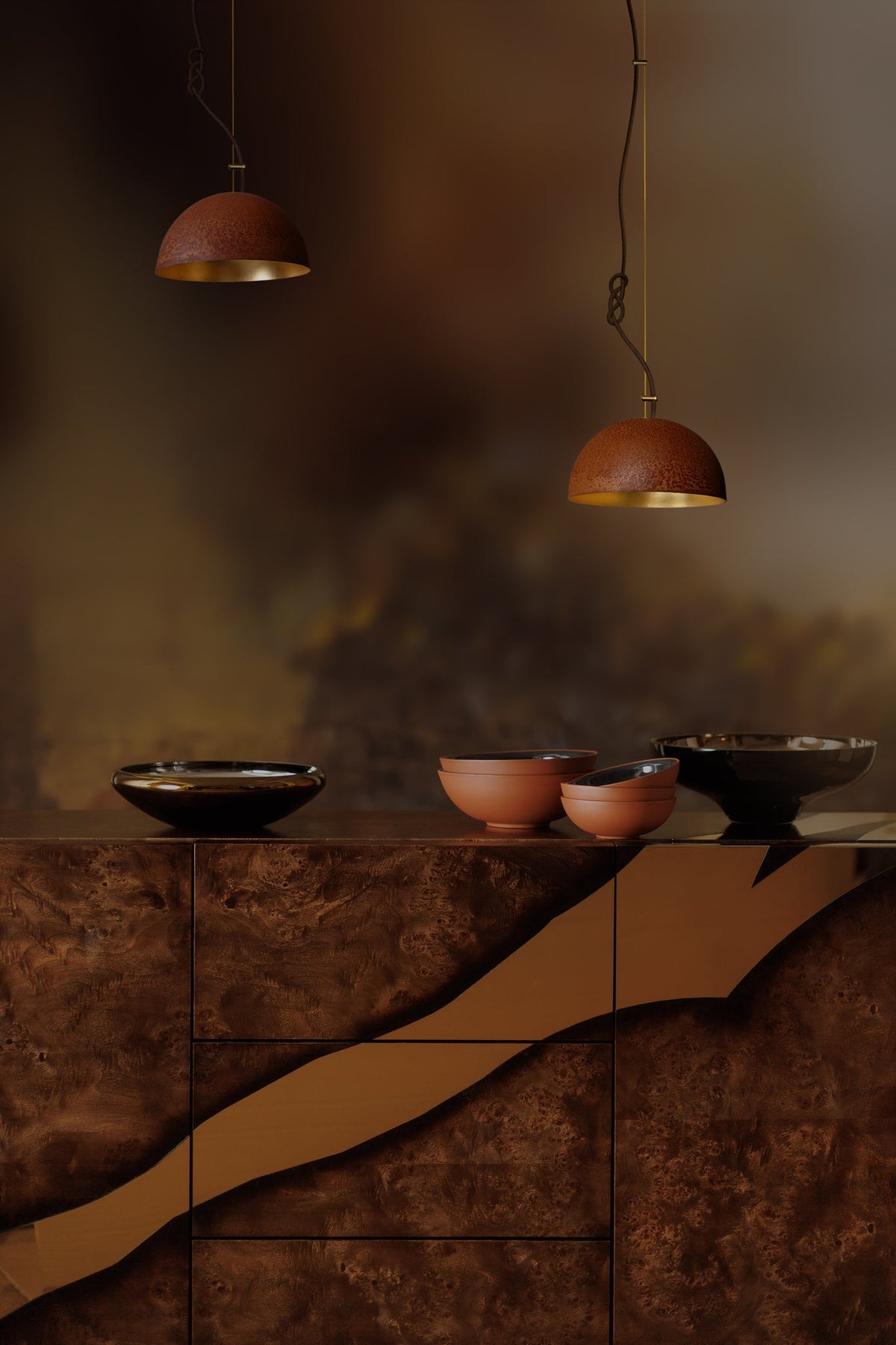 Mammalampa The Queen – 20 cm pendant installed at Kanttari, Latvia
