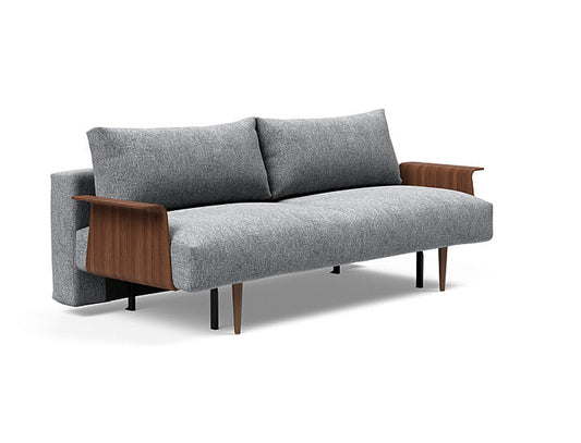 Frode Sofa Bed With Walnut Arms 95-742048020 Innovation Living USA