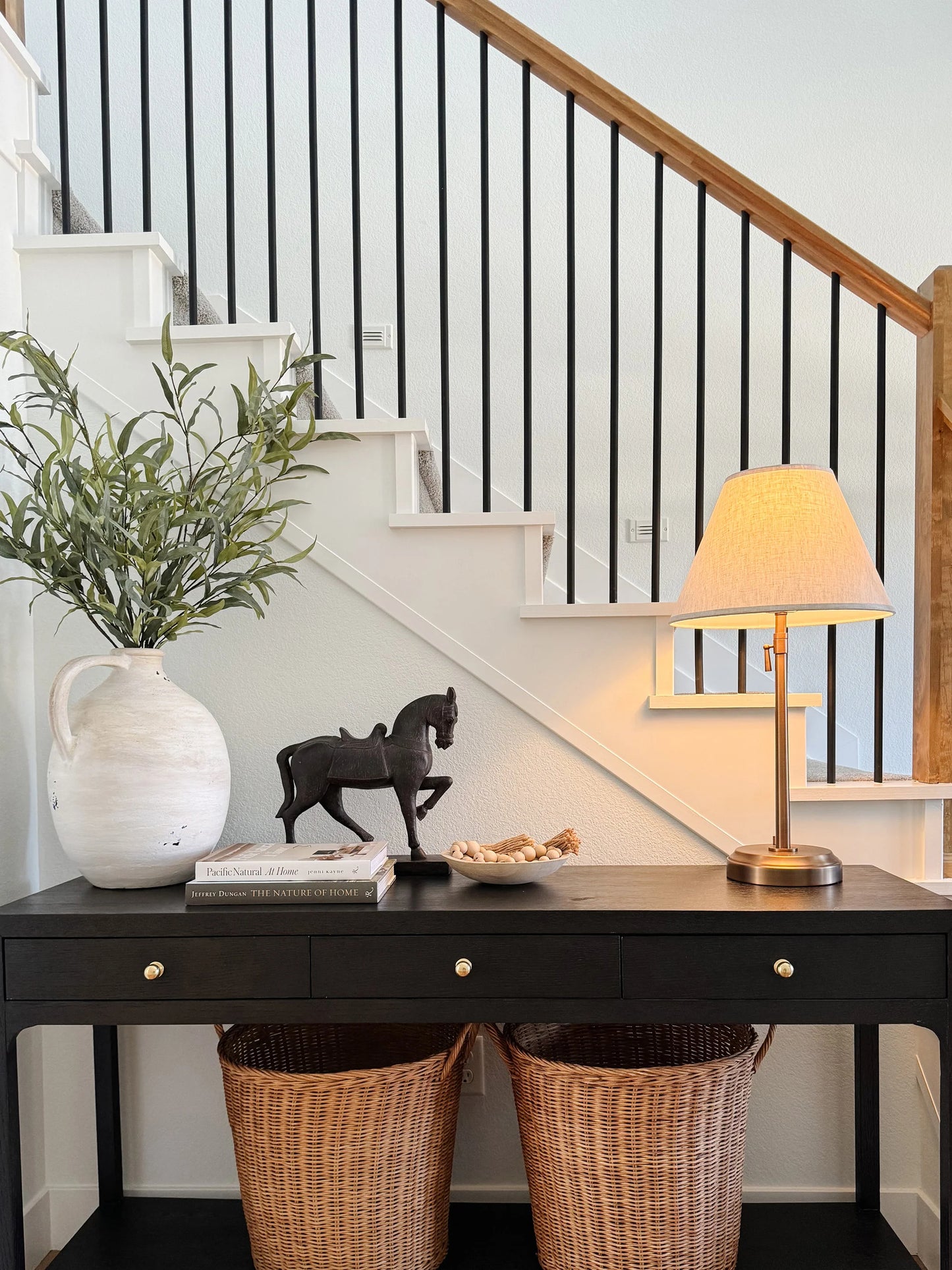 Alexis Cordless Table Lamp - Elegant Lighting with Beige Empire Shade