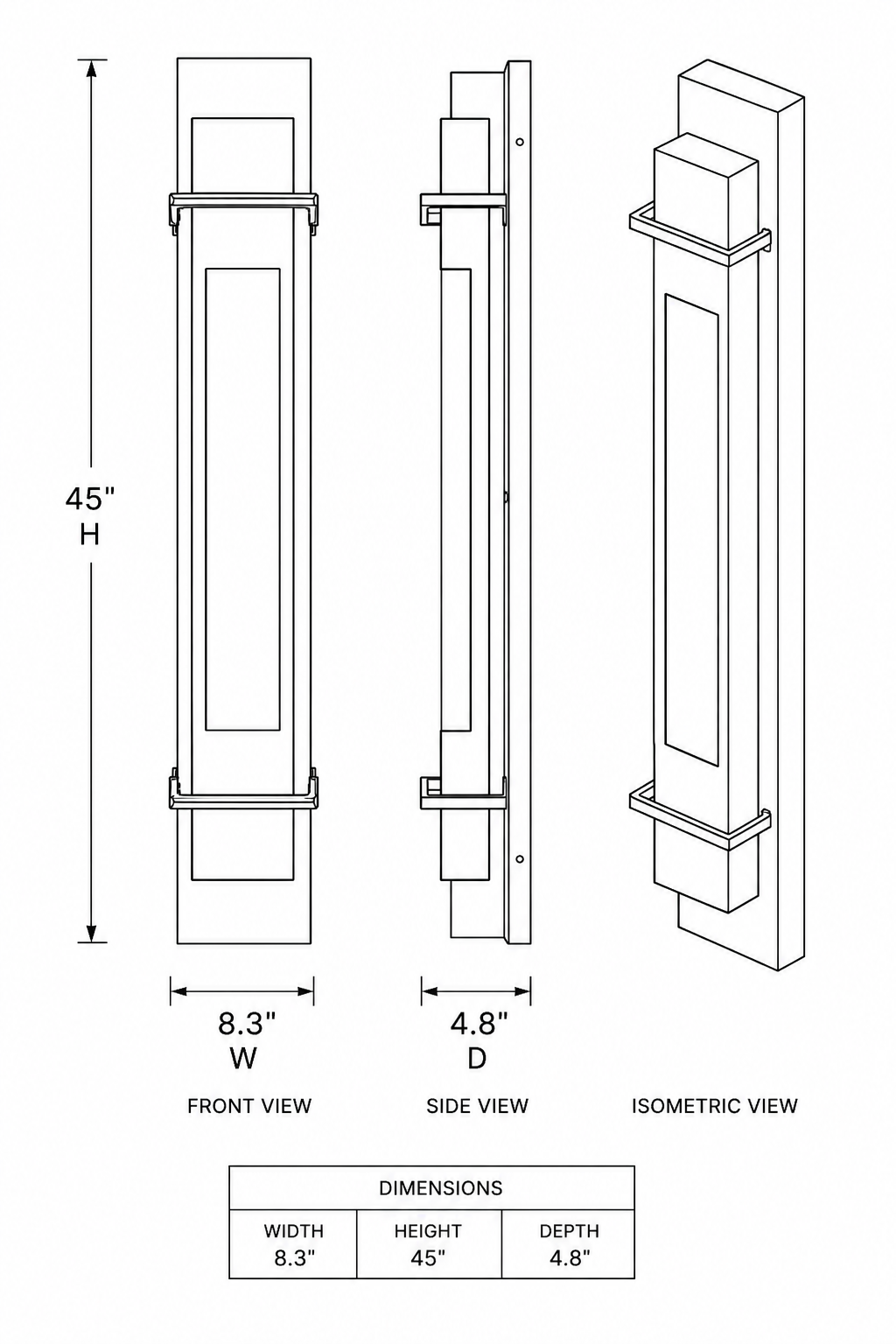 outdoor wall light with architectural design, energy-efficient LED, and wet-rated durability—ideal for modern homes and hospitality spaces