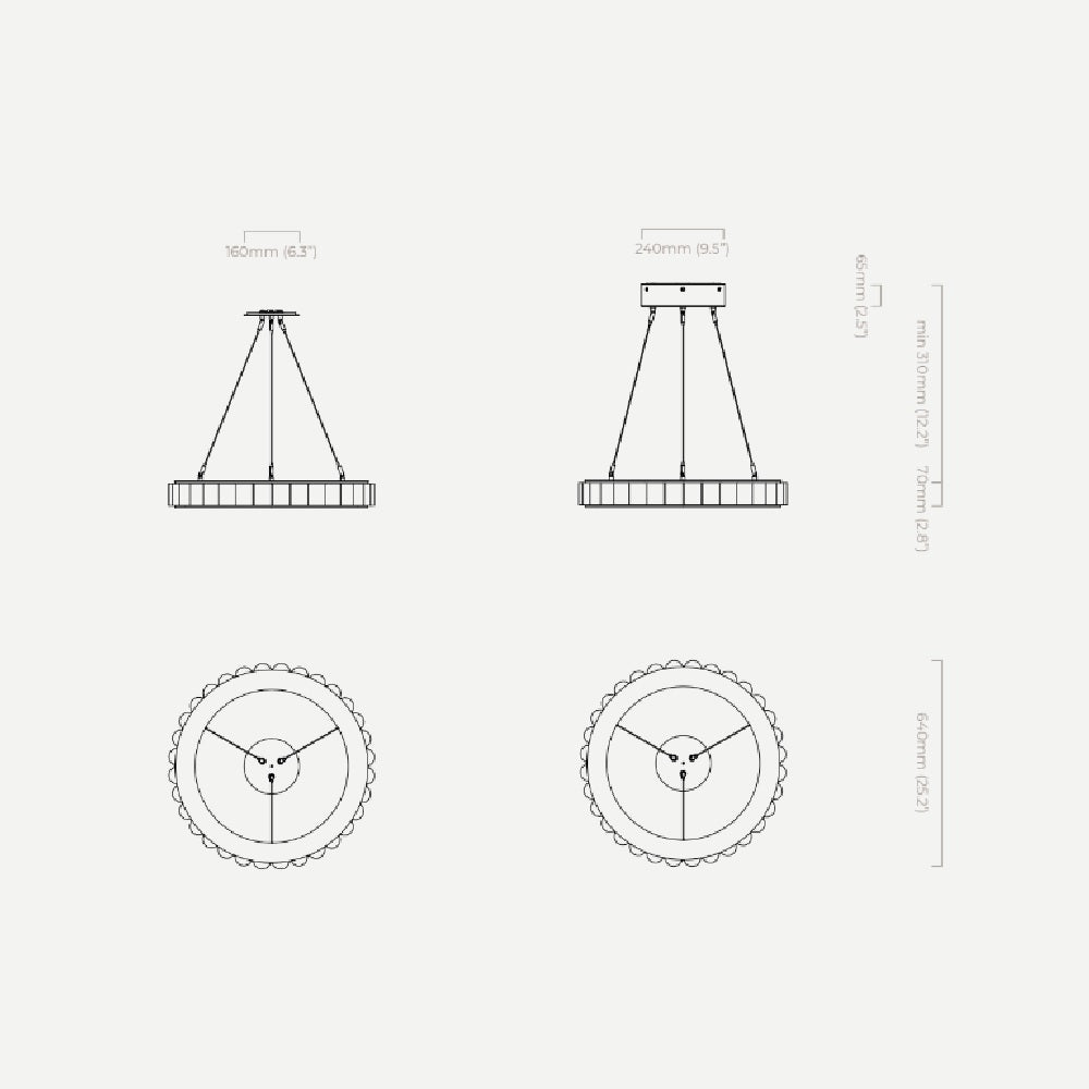 CTO Lighting Avalon Medium Chandelier