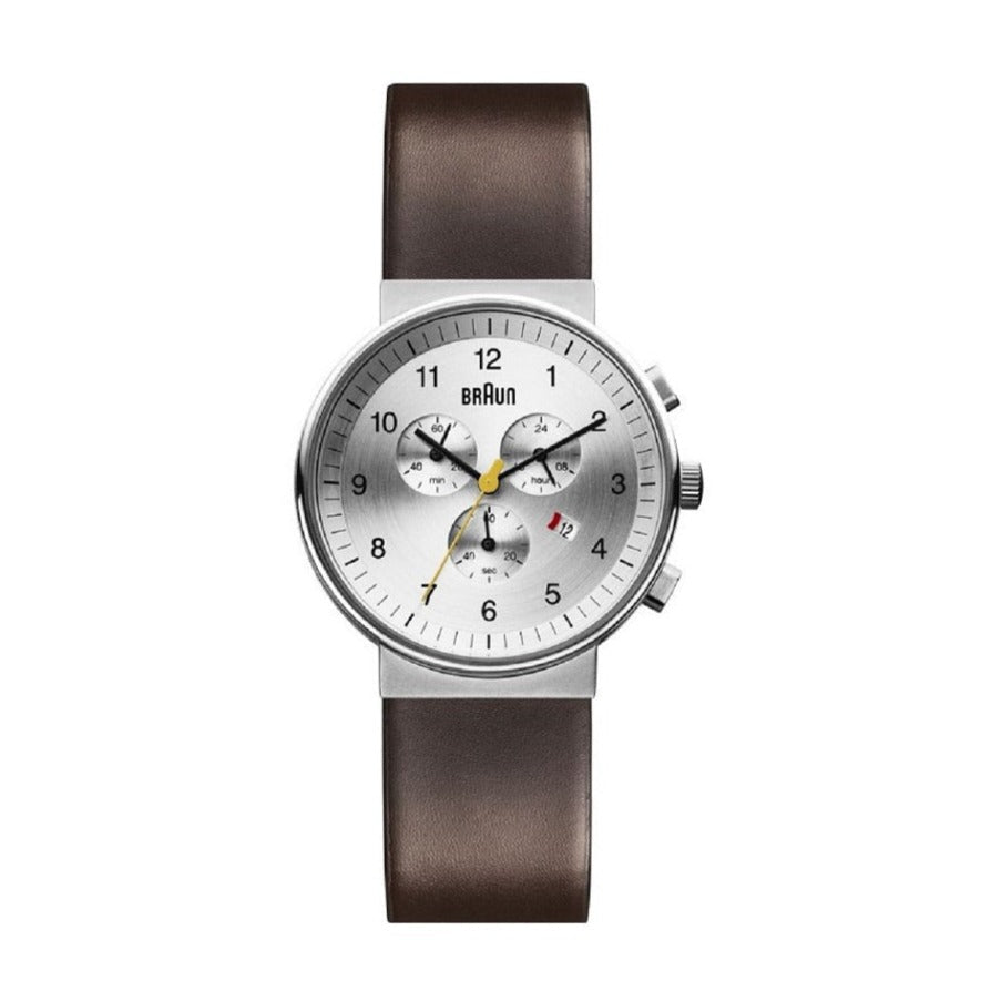 Braun BN0035 Classic Chronograph, Silver Dial, Brown Leather (photo 1 of 1)