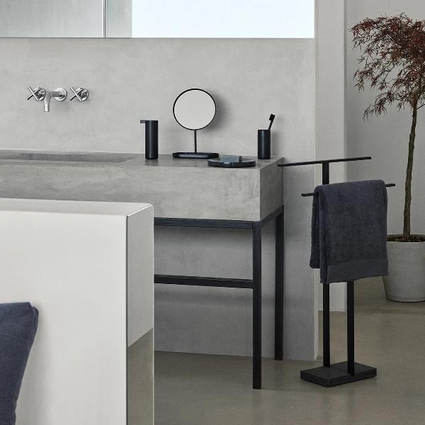 Free Standing Towel Rack Black Blomus 69150