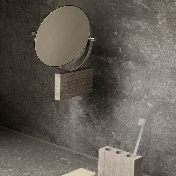 blomus Lamura Marble Wall-Mounted Vanity Mirror