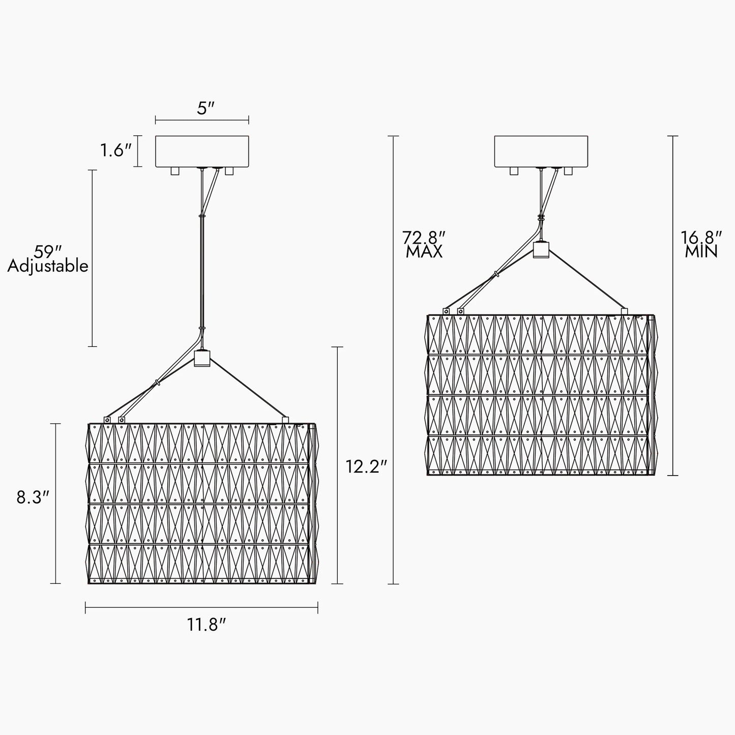 Modernpendantlight Brusmogan 6 Light Ha04997C - LNC Home