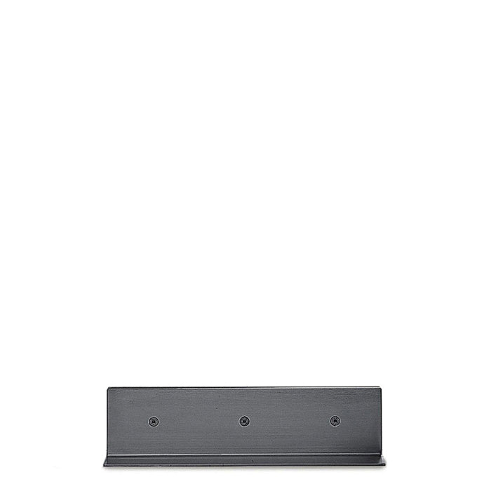 Peter Maly Fireplace Screen Base by Conmoto – stainless steel screen base, front view