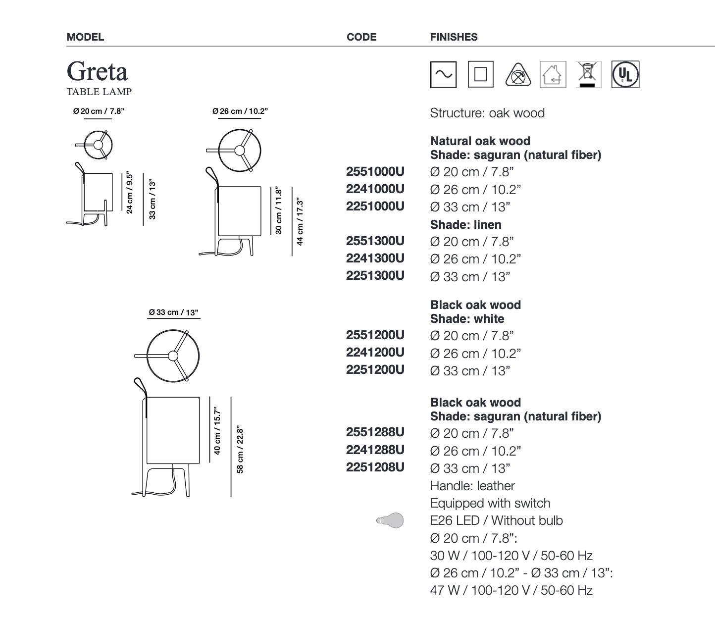 Carpyen Lighting Greta Table Lamp
