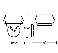 Carpyen Lighting Gala Wall Light 9 Inch
