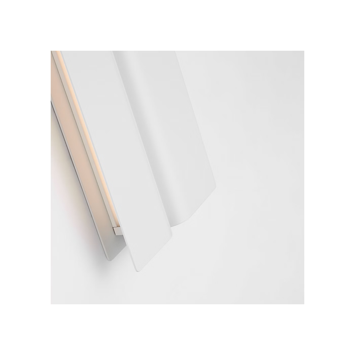 Matte white bathroom vanity light with warm 2700K integrated LED