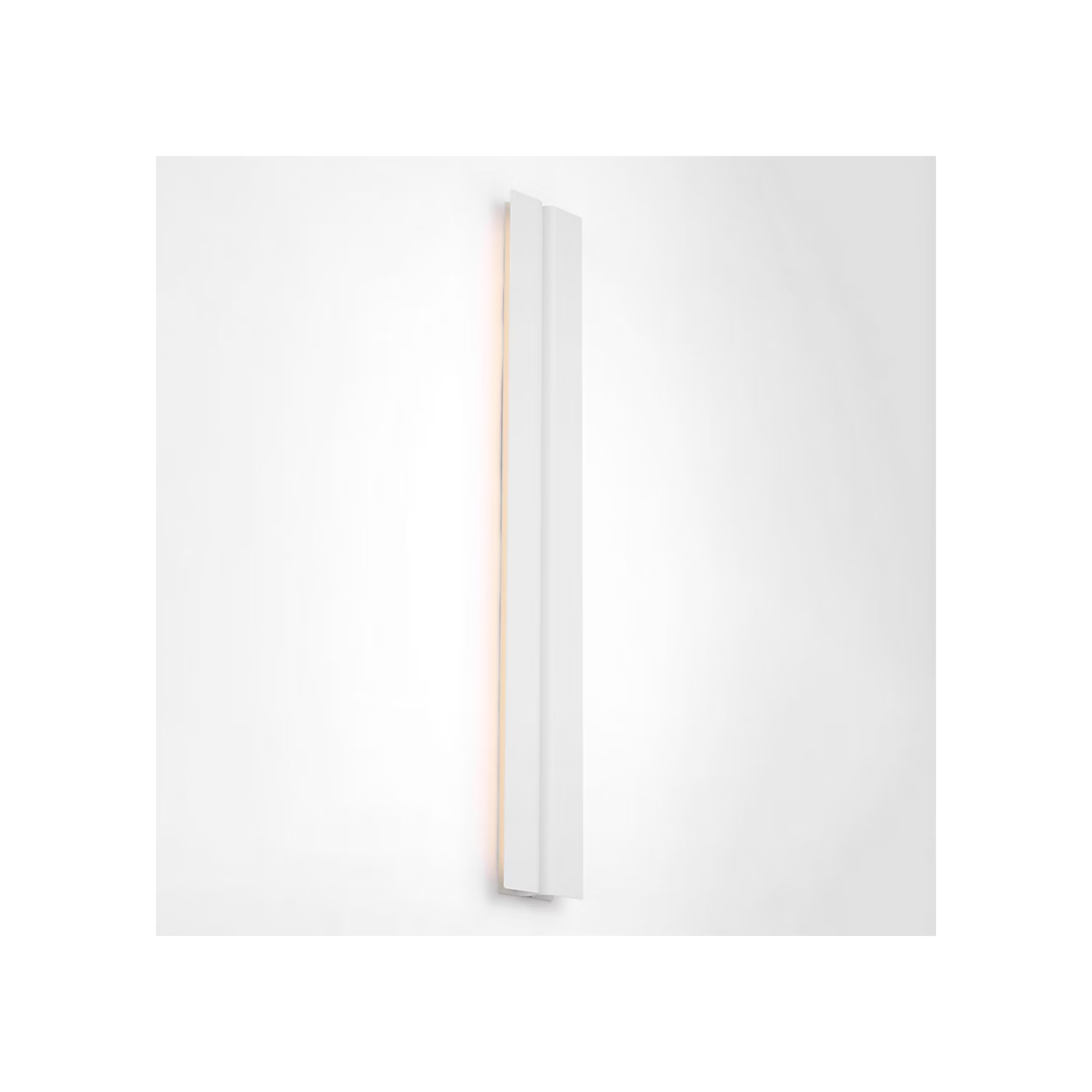 Contemporary integrated LED vanity light in sleek Matte White finish