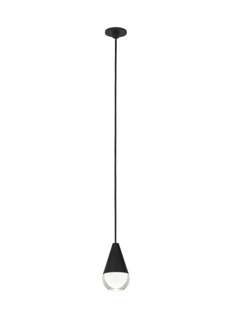 Visual Comfort Cupola 1-Light Port Alone in Nightshade Black, detail view