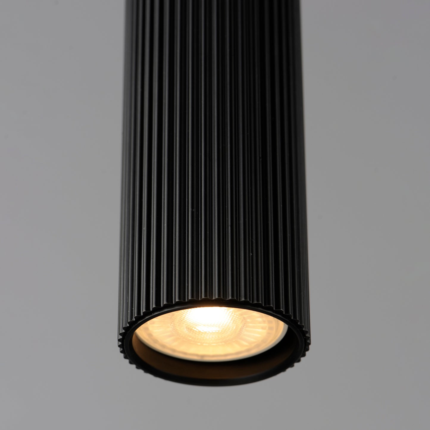 Reeds LED Pendant Stem Hung Black by ET2
